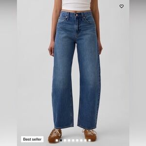 GAP Women’s Barrel High Rise Blue Jeans